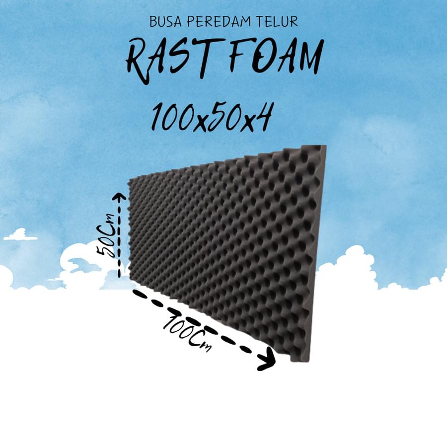 Busa Peredam Suara Ruangan dinding foam lembaran Kedap Telur 100x50x4