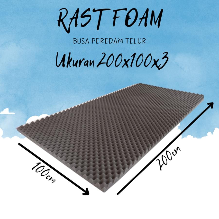 Busa peredam suara 200x100x3 cm / Busa telur acoustic